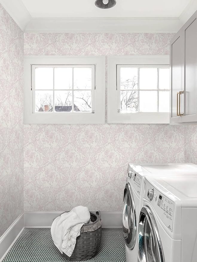 Ismoon Peel and Stick Wallpaper Vintage Floral Contact Paper Boho Watercolor - Image 4