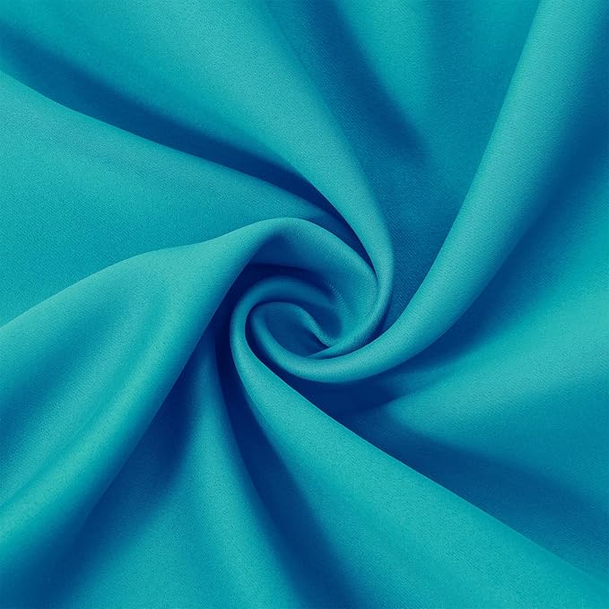 LEMOMO Teal/Turquoise Kids Blackout Curtains - Image 5