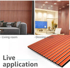 Art3d 4 Pack 47.2 x 23.6in. Wood Slat Acoustic Panels - Image 6