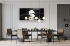 Cao Gen Decor Art S06462 Wall Art Canvas Sea White Full Moon in Night Picture - Image 5