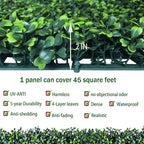 ODTORY Artificial Ivy Privacy Fence Wall Screen: 40X160 in UV-Anti Faux Boxwood - Image 3