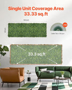 VEVOR Artificial Grass Wall Panels, 40 x 120 inch, Milan Grass Greenery Boxwood - Image 6