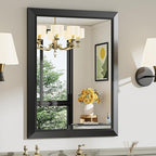 Briivue 24x30 Inch Black Bathroom Mirror by Briivuemodernmirrors