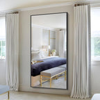 KOCUUY Black Bathroom Mirrors for Wall, 72x36 Large Rectangle Mirrors for - Image 5