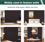 Yuzzy 4 Pack Wood Panels for Wall, 94.5" x 11" Acoustic Wood Slat Wall Panel - Image 6