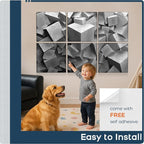 BUBOS 6 Pack Self-Adhesive Acoustic Wall Panels, 70.8" x 47.2" Sound Panels - Image 8