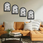 ZEXUIRU 4 Set. Rustic Wall Mirrors - Image 5