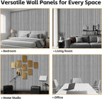 RITOLLO 8 Packs Acoustic Panel 47.2"×23.6" Sound Absorbing Slat Wall Panels - Image 6
