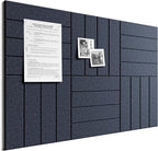 Bumusty Large Cork Board Alternative-36 x 24" Felt Bulletin Board Tiles by BUMUSTY