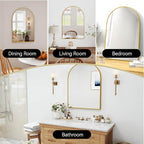 SCWF-GZ 24x36 Arch Mirror Rectangle Full Length Wall Mounted Hanging or Against - Image 2