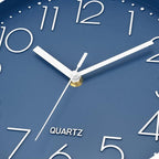 Foxtop 10 Inch Wall Clock Silent Non-Ticking Battery Operated Quartz Round - Image 8