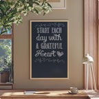 U Brands Chalkboard, Birch Wood Frame, Wall Mountable, Dry Erase Board - Image 6