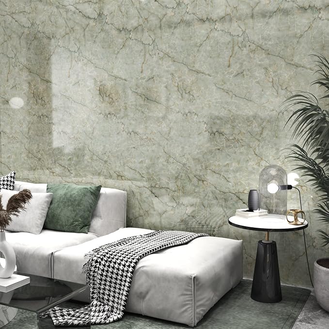 Marble Contact Paper for Countertops Waterproof Marble Wallpaper Peel and Stick - Image 7