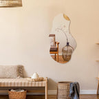 PERFNIQUE Irregular Wall Mirror Asymmetrical Mirror, Cloud Frameless, Wall - Image 9