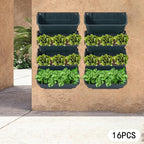 Vertical Wall Planter with 16 Pots, Hanging Garden Plant Flowerpot Holder - Image 6