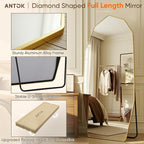 Antok Full Length Mirror, Free Standing Wall Mounted or Leaning Full Body Mirror - Image 6