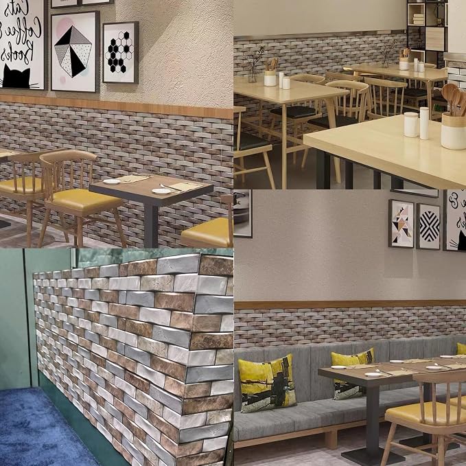 3D Wall Panels Peel and Stick, Faux Brick Wall Panel, Living Rooms, bedrooms - Image 2