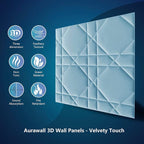 Velvet 3D wall Panels for Interior wall Decor Peel and Stick, Soundproof - Image 2