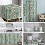 practicalWs 35.4''x 118'' Distressed Wood Wallpaper Self-Adhesive Peel and - Image 5