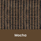 Custom Size Mocha Patio Shades Roll up Outdoor Roller Shade Crank Wand Blind - Image 6