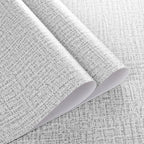 Grey Wallpaper Grasscloth Peel and Stick Wallpaper 17.7inchx196.8inch Textured - Image 5