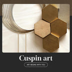 Framed Modern Luxury Gold Wall Art, 3 Piece Bright Style Art Prints Paintings - Image 7