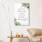 HIWX Christian Wall Decor, All My Life You Have Been Faithful Bible Verse - Image 6