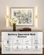 Rayogale 32 Inch Rechargeable Wall Sconce - Image 2
