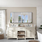 KOCUUY Bathroom Mirror, 30x60 Inch Large Black Mirrors - Image 6
