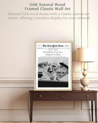 iHery Everything You Can Imagine Is Real Framed Trendy NewsPaper Wall Art - Image 4