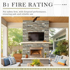 3 Pack Faux Stone Panels Interior 45.6''l x 11.8''h x 0.98''d Faux Siding - Image 4