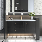 Abyssaly 23.6" X 118" Black Wood Peel and Stick Wallpaper - Image 4