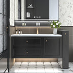 Abyssaly Black Wood Peel and Stick Wallpaper Decorative Self-Adhesive Contact - Image 2