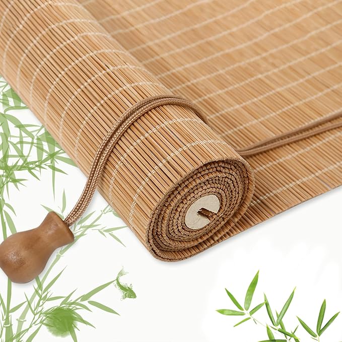 Bamboo Blinds for Interior Windows, Custom Bamboo Shades for Indoor Windows by EVOZEN