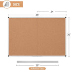Cork Board Bulletin Board 36 x 48, Foldable Office Board - Image 4