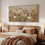 Large Framed Vintage Botanical Wall Art - Image 2