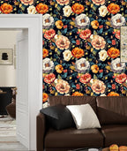 BOKEBEVE Extra Long Peel and Stick Wallpaper Vintage Extra Long Floral - Image 6