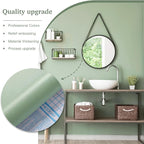 Dimoon 17.7''x393'' Peel and Stick Wallpaper Light Green Contact Paper - Image 8
