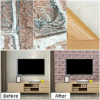 3D Wall Panels Peel and Stick in Red White, Faux Brick Wall Panels - Image 6