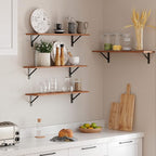 DINZI LVJ Wall Shelves, 23.6 x 7.9 x 6.1 Inch Floating Shelves - Image 4