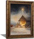 Vintage Nativity Scene Gold Framed Wall Art Birth of Jesus Christmas Christian by DQUCWDKVintagegoldframedwallart