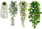 BLEUM CADE Fake Hanging Plants Mixed Set, Faux Hanging Potted Plants Greenery - Image 9