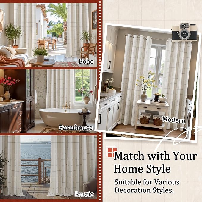 Lajode Linen Blackout Curtains 63 Inches Long - Image 8