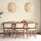 Beige Grasscloth Peel and Stick Wallpaper 17.3"x480" Faux Linen Textured - Image 8