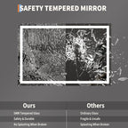 LED Bathroom Mirror 45 x 30 inch, Lighted Bathroom Vanity Mirror - Image 8
