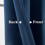 IGEMAEVE Blackout Curtains 108 Inch Length 2 Panels Set, Grommet Energy Saving - Image 3