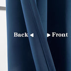 IGEMAEVE Blackout Curtains 84 Inch Length 2 Panels Set, Grommet Energy Saving - Image 3