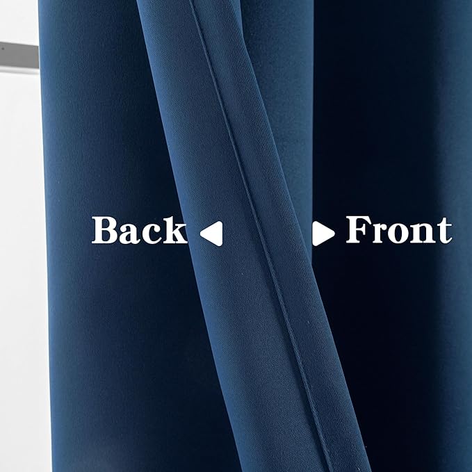 IGEMAEVE Blackout Curtains 84 Inch Length 2 Panels Set, Grommet Energy Saving - Image 3