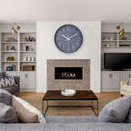 jomparis 16 Inch Gray Large Wall Clock Silent Modern Elegant Decor - Image 4