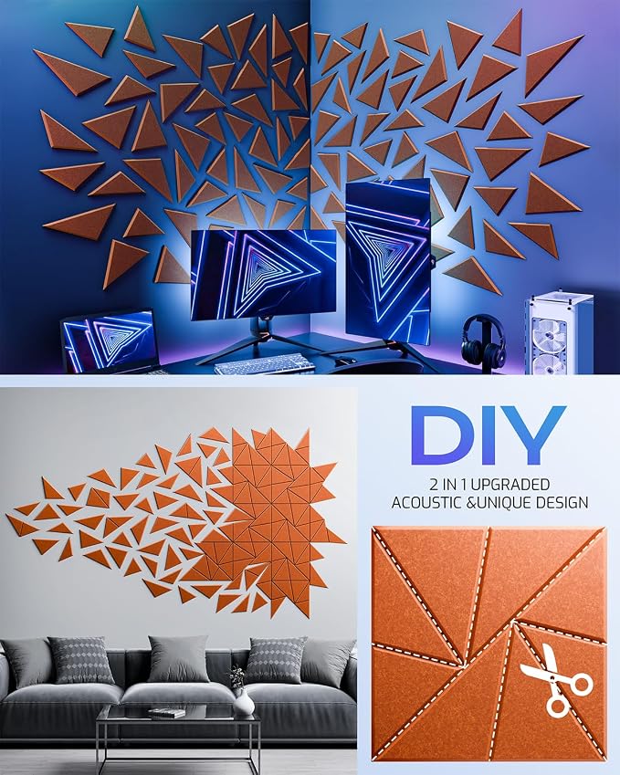 12 Pack Acoustic Panels, Sound Proof Foam Panels - Image 5